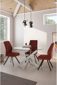 Oranžové menčestrové jedálenské stoličky v súprave 2 ks Anibal – Marckeric