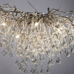 Paul Neuhaus 2192-55 - Luster na lanku ICICLE 10xG9/40W/230V 50x100 cm chróm