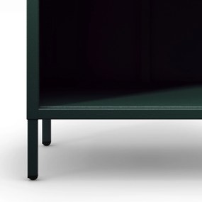 Knižnica do obývačky MARIO, 500 x 1800 x 350 mm, Modern: fľaškovo zelená farba