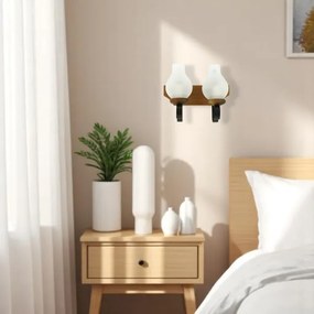 Brilagi - Nástenné svietidlo QUEEN 2xE14/40W/230V buk