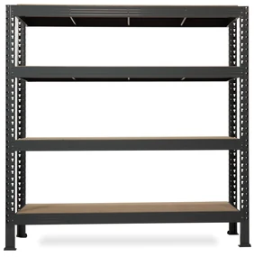 Trestles Nekonečný priemyselný regál 2200x2200x600, 4 police Farba: oranžová a modrá