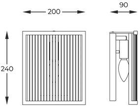 Zuma Line W0528-01A-V6AC - Nástenné svietidlo SERGIO 1xE14/60W/230V zlatá
