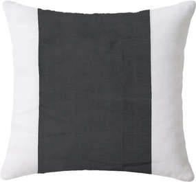 Bavlnená obliečka na vankúš TIRSO POLY 45x45 cm, sivo-biela
