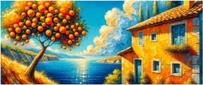Obraz - Dom s pomarančmi II. (120x50 cm)