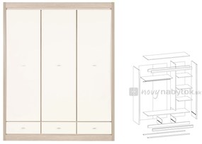 Šatníková skriňa Alec AX 10. Vlastná spoľahlivá doprava až k Vám domov. 743029