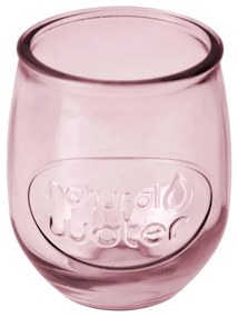 Ružový pohár z recyklovaného skla Ego Dekor Water, 0,4 l
