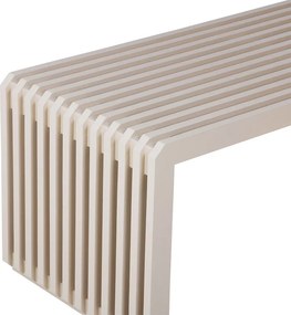 Béžová drevená lamelová lavica Slatted - 96*43*38 cm