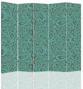 Gario Paraván Krása v tyrkysovej farbe Rozmery: 180 x 170 cm, Prevedenie: Klasický paraván