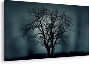 Obraz stromov pri zatmení (90x60 cm)