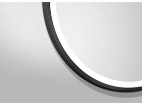 Zrkadlo do kúpeľne DSK LED Black Circular Ø 100 cm