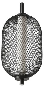 LED závesné svietidlo na lanku PUMA LED/10W/230V pr. 15 cm čierne