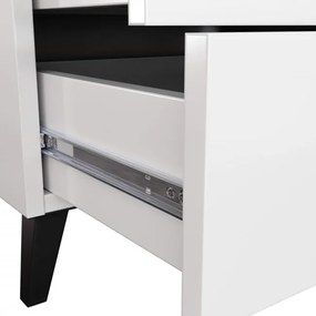 Komoda MOBI K-06 biela / čierna