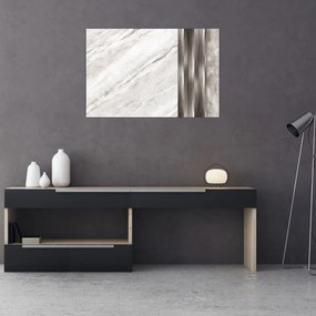 Obraz - Mramor so striebornými linkami (90x60 cm)
