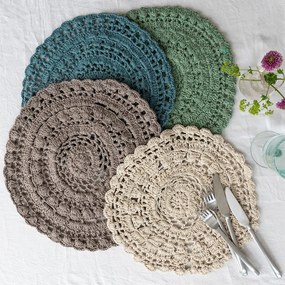 Prestieranie s prímesou bavlny ø 35 cm Crochet – Rex London