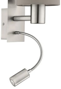 Eglo 96478 - LED Flexibilné svietidlo PASTERI 1xE27/40W+LED/3,8W taupe