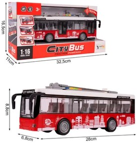 Trolejbus interaktivní městský autobus s pohonem 1:16 otevírání dveří