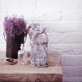 Obraz na plátne Levanduľové  zátišie, 50x50 cm%