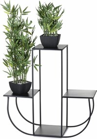 STOJAN NA KVETINÁČ ARKA 70X24X72 CM ČIERNA