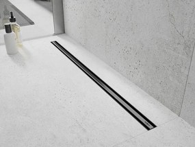 Mexen Flat 360° Slim sprchový žľab 80 cm, brúsený grafit, 1E41080