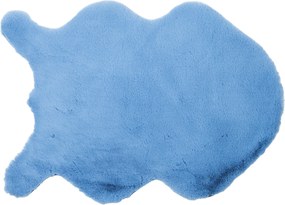 XXXLutz UMELÁ KOŽUŠINA, 55/80 cm, modrá - Koberce - 003580044150