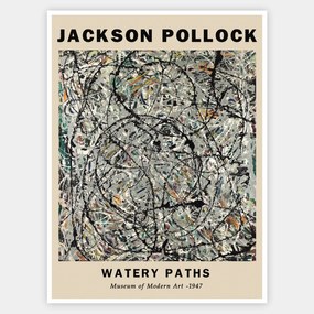 Plagát Watery Paths | Jackson Pollock