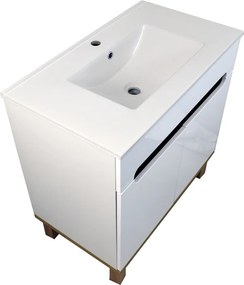 Comodo Kúpeľňová skrinka s keramickým umývadlom Orion W 80