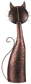 Kovová dekorácia mačka 44 cm