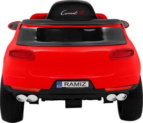 Ramiz Turbo-S batériové auto pre deti Červené SUV + diaľkové ovládanie