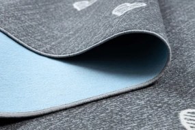 Koberec HEARTS Jeans - sivý