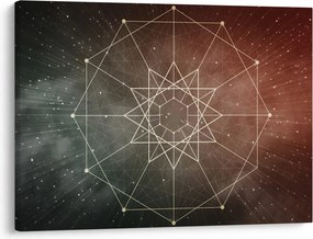 Obraz - Vesmírny dodecagram (70x50 cm)