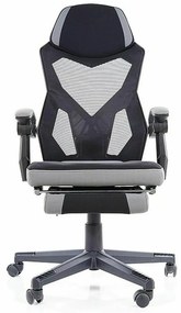 Kancelářská židle Reva černá/šedá