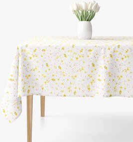 Goldea hranatý obrus valencia - kvety narcisov 120 x 120 cm