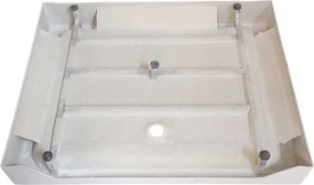 BPS-koupelny Obdĺžniková akrylátová sprchová vanička SXL03F WH 130x80 biela