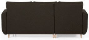 Rozkládací rohová sedací souprava DORIS Hnědá