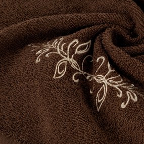 BAVLNENÝ UTERÁK SADA 3KS 30X50 CM, 50X90 CM, 70X140 CM HNEDÁ