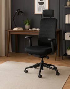 Kancelárska stolička Solar Black