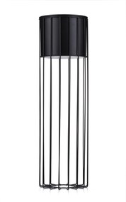 KOVOVÝ KVETINÁČ SO STOJANOM GLAM 70X20 CM ČIERNA