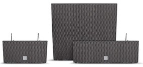 Plastový balkónový kvetináč DRC600W 58 cm - biela