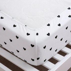 4Home jersey prestieradlo Srdiečka, 160 x 200 cm