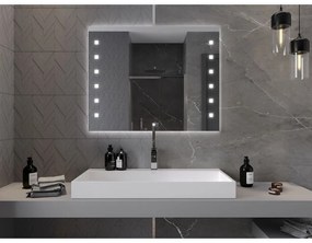 Mexen Ner, LED kúpeľňové zrkadlo s podsvietením 100x80 cm, 6000K, ochrana proti zahmlievaniu, 9809-100-080-611-00