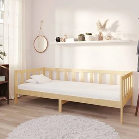 Denná posteľ s matracom 90x200 cm borovicové drevo