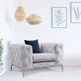 Svetlosivé kreslo Como – Artie