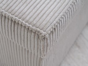 Krémový taburet SMART COSARO s úložným priestorom 65x65 cm