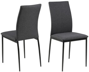 Actona 4x Jedálenská stolička Demina - sivá / čierna