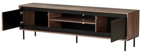 TV stolík Stuga, orech / čierna