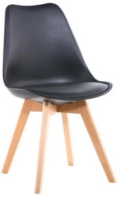 TRENDIE Jedálenská stolička SCANDI čierna - škandinávsky štýl