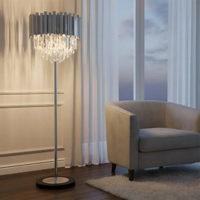 Toolight Toolight, podlahová lampa na postavenie 3xE14 APP1716-3F, chrómová, OSW-04338