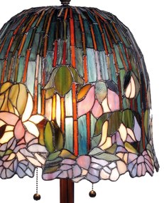 Vitráž Tiffany lampa 35*68 POND LILY