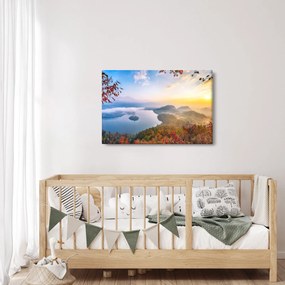 Obraz - Bledské jazero (90x60 cm)