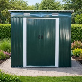 Záhradný domček BestBerg BBSH-407GR / 2,8 m² / 130 x 213 x 191 cm / zelená